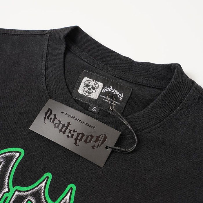 Y2K Gothic Streetwear All Seeing Eye Double Sided Letter Graphic Oversized Drop Shoulder T Shirt 2 colors 29338085