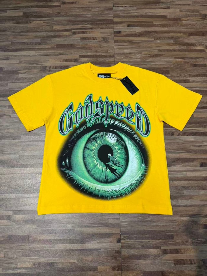 Y2K Gothic Streetwear All Seeing Eye Double Sided Letter Graphic Oversized Drop Shoulder T Shirt 2 colors 29338085