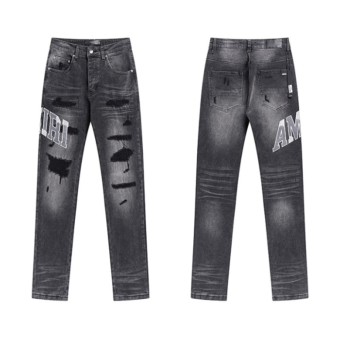 Multi Color Splash Paint Star Logo Letter Embroidery Washed Ripped Skinny Stretch Denim Jeans 14 colors 29313208