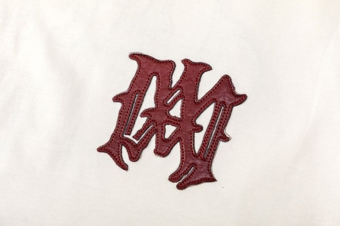 High Street Hip Hop Front Chest Embroidered Logo Back Gothic Letter Print Oversized Tee 2 colors 29338647