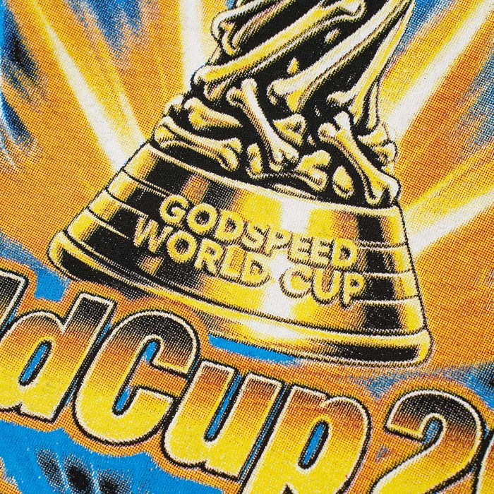 Front Golden Skull Trophy World Map Gothic Text Print Back International Team Flags Bold Gradient Font T-Shirt 2 colors 29338219