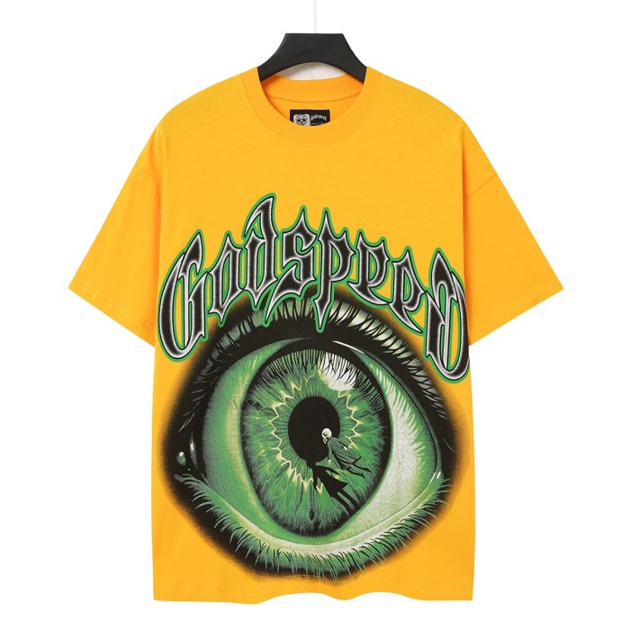 Y2K Gothic Streetwear All Seeing Eye Double Sided Letter Graphic Oversized Drop Shoulder T Shirt 2 colors 29338085