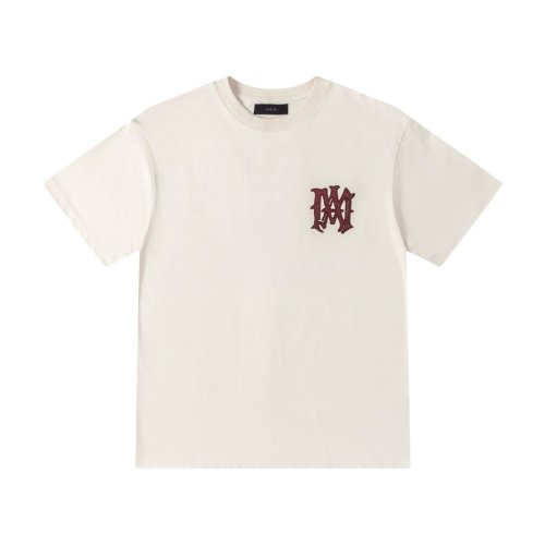High Street Hip Hop Front Chest Embroidered Logo Back Gothic Letter Print Oversized Tee 2 colors 29338647