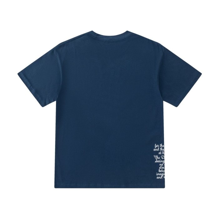 Varsity Streetwear Front Multi Color Patchwork Gothic Letter Print Side Vertical Small Text Graphic tee 2 colors 28748564