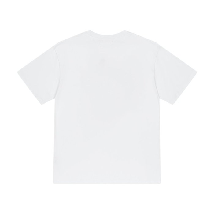 Minimal Luxury High Street Front Center Full Clear Rhinestone Cursive Signature Script Graphic Oversized Tee 2 colors 29340999