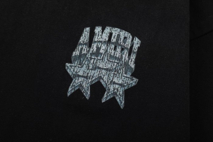High Street Front Chest Mini Three Distressed Star Letter Back Big Star Red Rose Sunset Graphic Oversized Tee 29340937