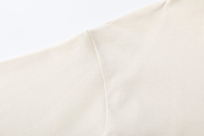 Minimal High Street Front Chest Pocket Outline Gothic Monogram Embroidery Oversized Tee 2 colors 29340802