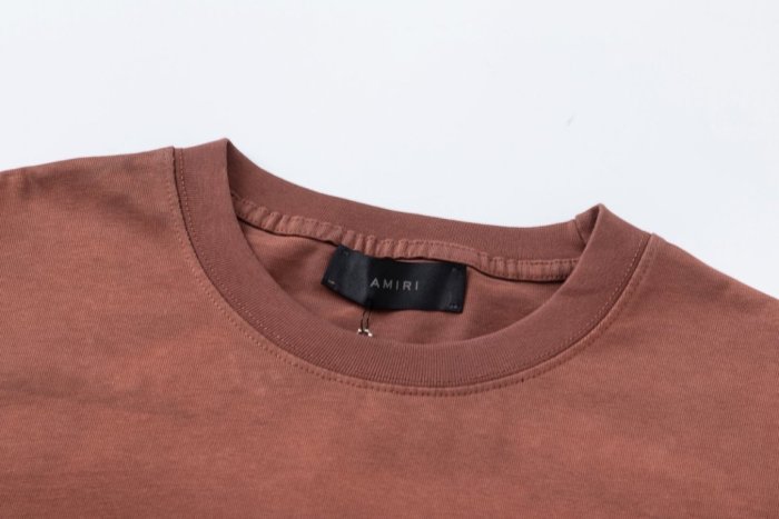 American Retro Distressed Hip Hop Front Left Chest Tone On Tone Script Logo Embroidery Back Los Angeles Studio Text Print Tee 2 colors 29340818