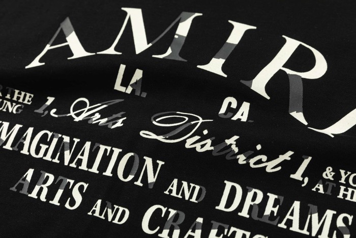 Vintage Luxury High Street Front Arch Multi Line LA CA Arts District Letter Graphic Oversized Tee 29340884