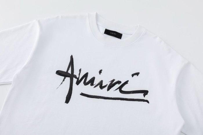 Minimalist Streetwear Front Brush Stroke Handwritten Signature Logo Print Oversized Tee 2 colors 29340738