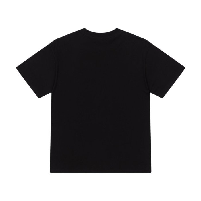 Minimal Luxury High Street Front Center Full Clear Rhinestone Cursive Signature Script Graphic Oversized Tee 2 colors 29340999