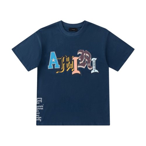 Varsity Streetwear Front Multi Color Patchwork Gothic Letter Print Side Vertical Small Text Graphic tee 2 colors 28748564