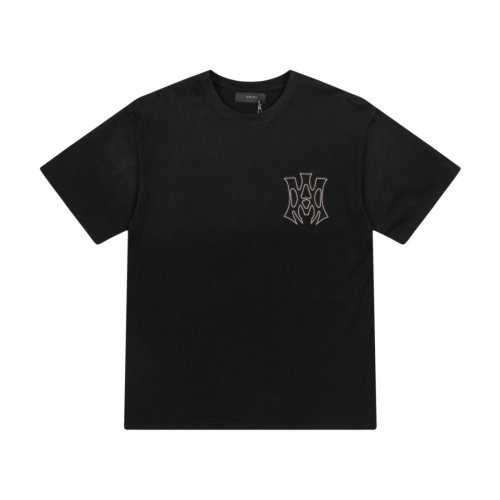 Vintage Washed Gradient Streetwear Front Tiny MA Monogram Back Outline Hollywood Letter Graphic Oversized Tee 2 colors 29340893