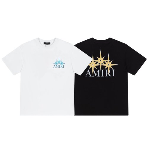 Mini Light Blue Three Pointed Star Letter Back Large Golden Triple Star Brand Logo Oversized Tee 2 colors 29341033
