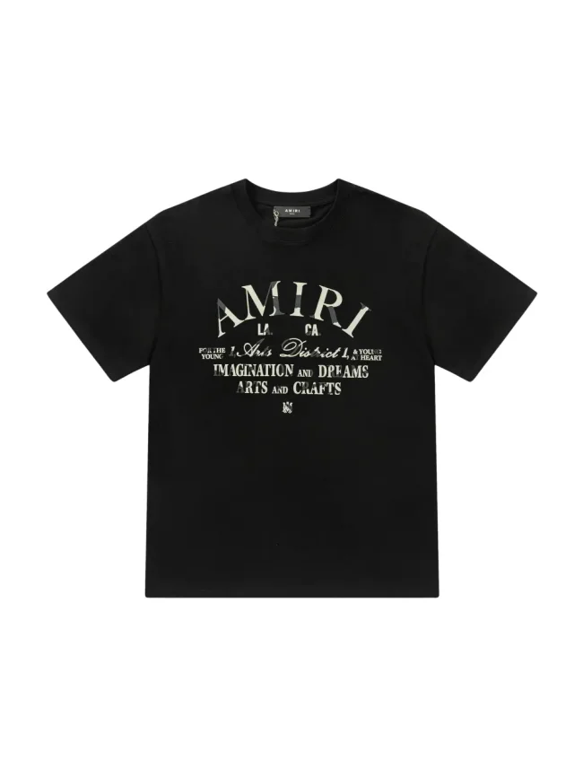 Vintage Luxury High Street Front Arch Multi Line LA CA Arts District Letter Graphic Oversized Tee 29340884