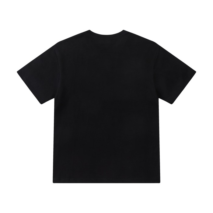 Vintage Luxury High Street Front Center Green Black Striped Snake Wrap Around Letter Oversized Tee 29341010