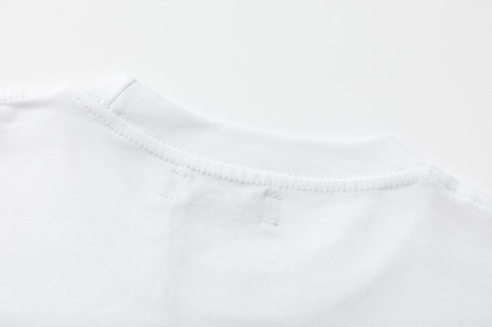 Minimal Luxury High Street Front Center Full Clear Rhinestone Cursive Signature Script Graphic Oversized Tee 2 colors 29340999