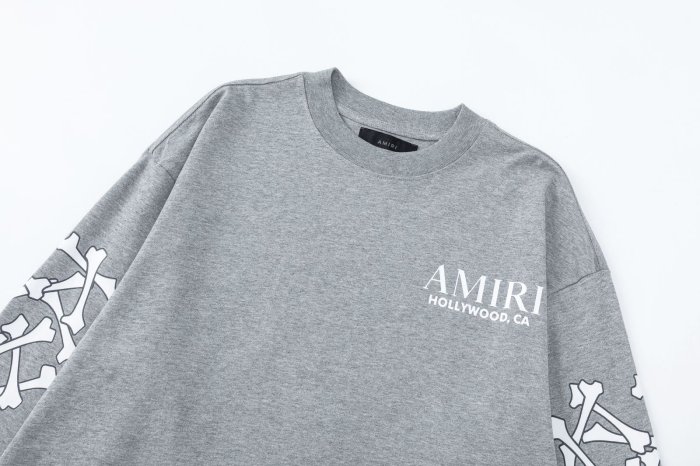 Vintage Streetwear Front Chest Brand Letter Print Full Sleeve Cross Bone Skeleton Graphic Oversized Long Sleeve T-Shirt 2 colors 29340649