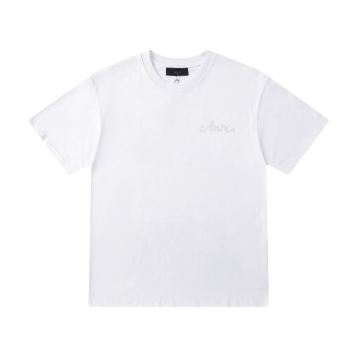 Vintage Washed Streetwear Front Chest Light Handwritten Script Embroidery Back Distressed Denim Texture Square Patch Print Tee 3 colors 29340766