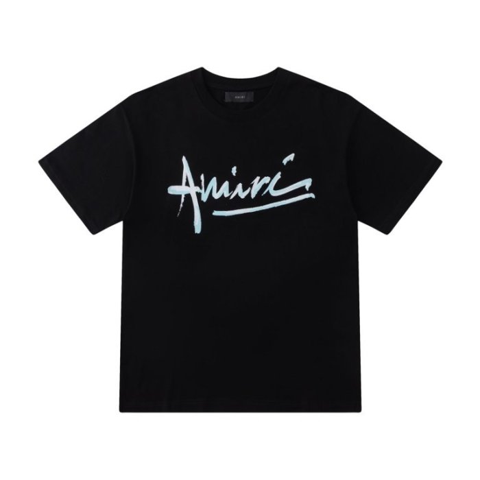 Minimalist Streetwear Front Brush Stroke Handwritten Signature Logo Print Oversized Tee 2 colors 29340738