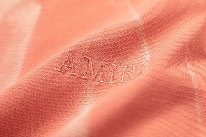Retro Washed Streetwear Front Chest Hidden Monogram Print All Over Streaky Gradient Dye Baggy Casual Tee 2 colors 29342943