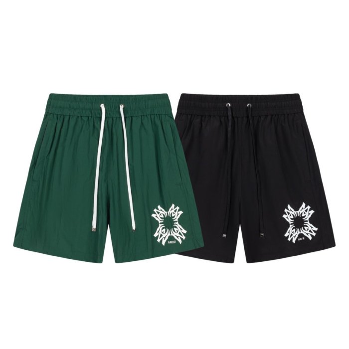 Minimal Luxury Front Geometric Tribal Star Text Print Baggy Lightweight Swim Trunk Beach Shorts 2 colors 29342992