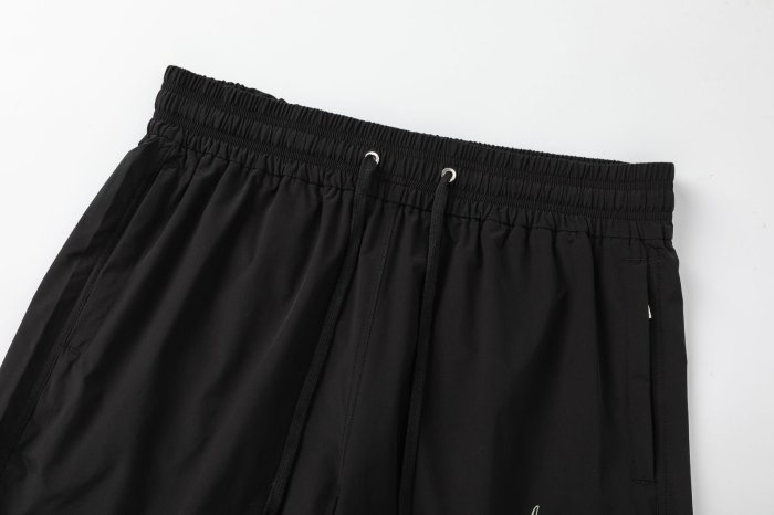 Retro Streetwear Front Billiard Cue Ball Hollywood Print Back Solid Plain Cargo Pocket Design Drawstring Swim Trunk Shorts 29342684