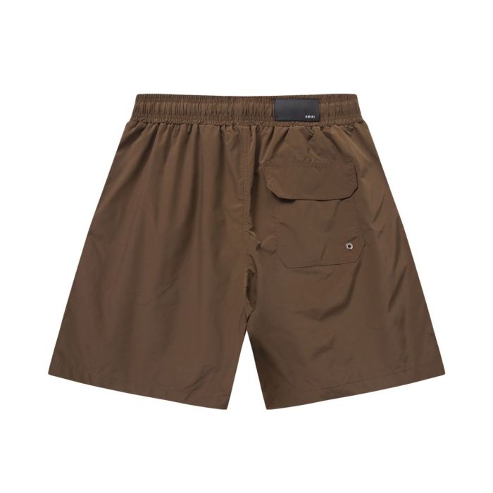 Minimal Streetwear Front Leg Classic Serif Letter Print Loose Drawstring Quick Dry Swim Trunk Beach Shorts 3 colors 29343002