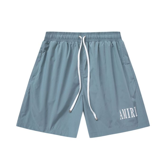 Minimal Streetwear Front Leg Classic Serif Letter Print Loose Drawstring Quick Dry Swim Trunk Beach Shorts 3 colors 29343002