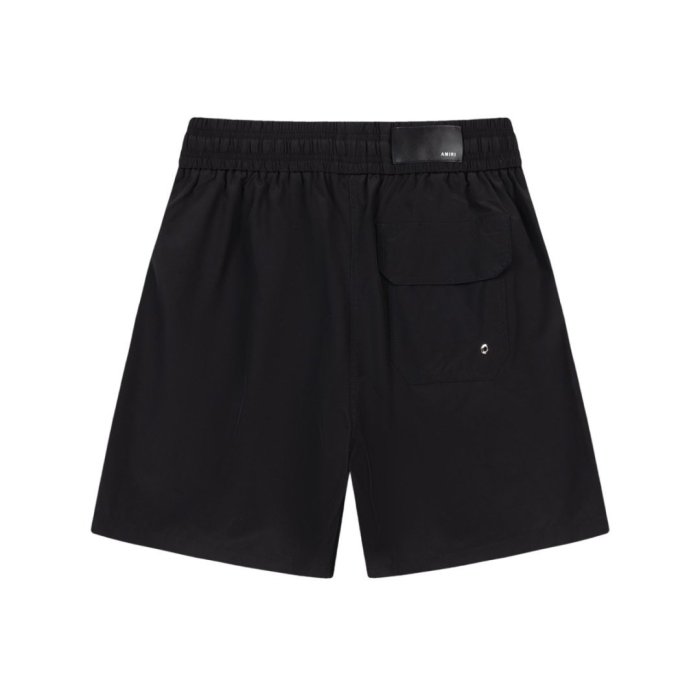 Minimal Gothic Streetwear Front White Heart M Monogram Embroidery Logo Print Loose Drawstring Swim Trunk Beach Shorts 2 colors 29342989