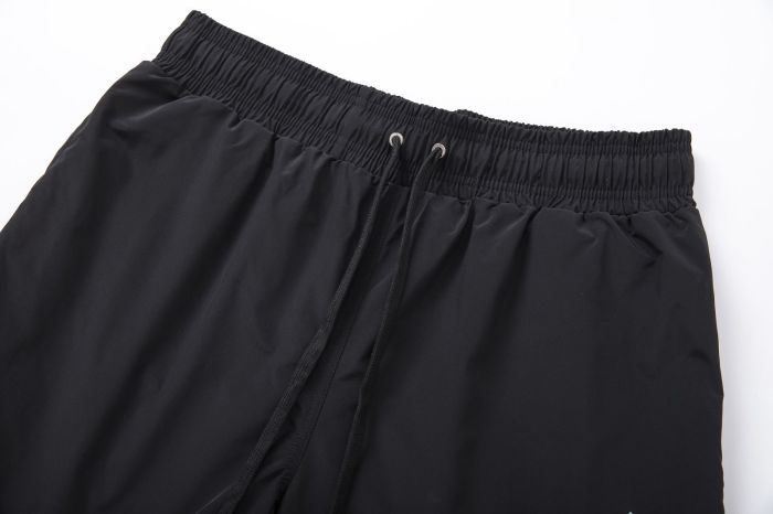 Iridescent Overlap AM Monogram Print Back Gradient Holographic RI Letter Cargo Pocket Leather Label Drawstring Swim Trunk Shorts 29343023