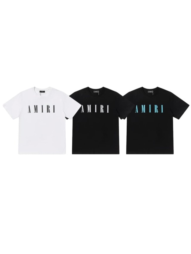 Minimal Luxury High Street Front Center Clean Serif Amiri Single Color Letter Oversized Tee 3 colors 29342417