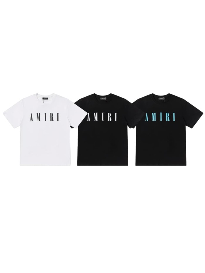 Minimal Luxury High Street Front Center Clean Serif Amiri Single Color Letter Oversized Tee 3 colors 29342417