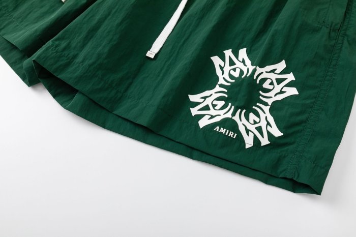 Minimal Luxury Front Geometric Tribal Star Text Print Baggy Lightweight Swim Trunk Beach Shorts 2 colors 29342992
