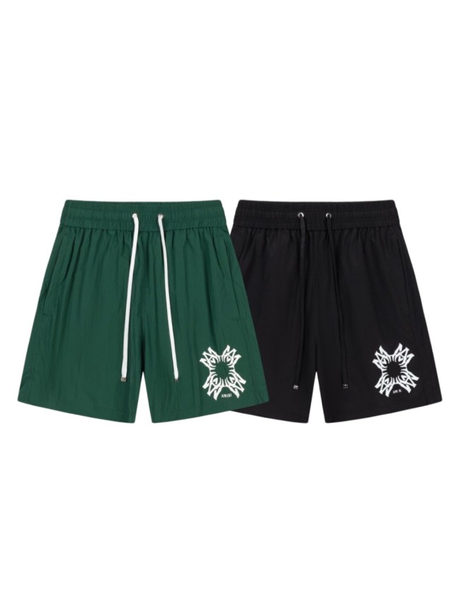 Minimal Luxury Front Geometric Tribal Star Text Print Baggy Lightweight Swim Trunk Beach Shorts 2 colors 29342992