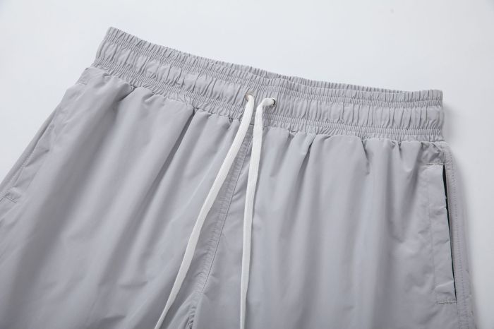 Minimal High Street Front Vertical Stacked Letter Side Print Loose Drawstring Quick Dry Swim Trunk Beach Shorts 2 colors 29342999