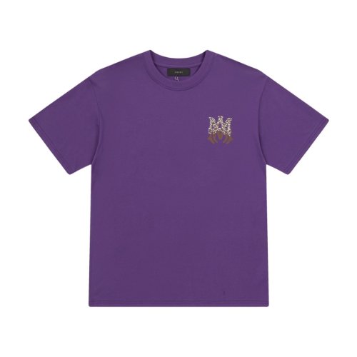 Gothic M Emblem Print Back Speckled Sparkle City District Slogan Text Graphic Tee 3 colors 29342963