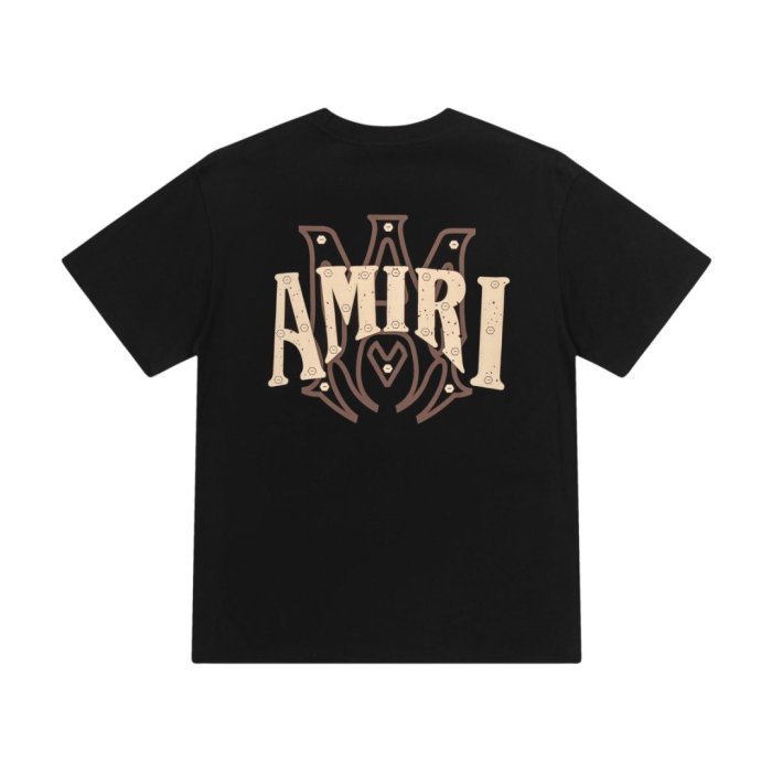 Small M Heart Monogram Print Back Gradient Glitter LA CA Arts District Letter Graphic Tee 3 colors 29342954