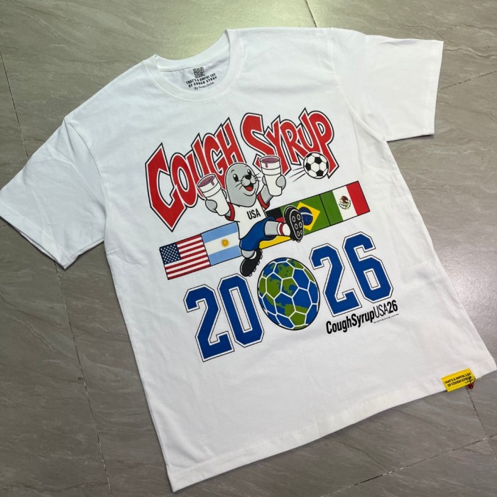 Letter Usa Jersey Sea Lion National Flags Globe Soccer Ball 2026 Number Print Oversized Crew Neck T-Shirt 2 colors 29343120
