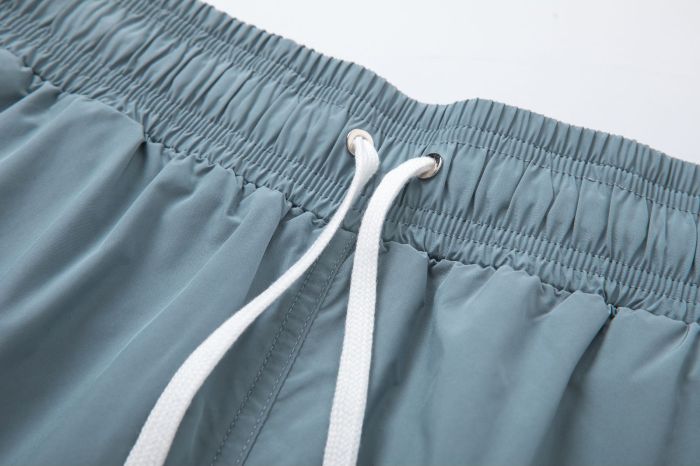 Minimal Streetwear Front Leg Classic Serif Letter Print Loose Drawstring Quick Dry Swim Trunk Beach Shorts 3 colors 29343002