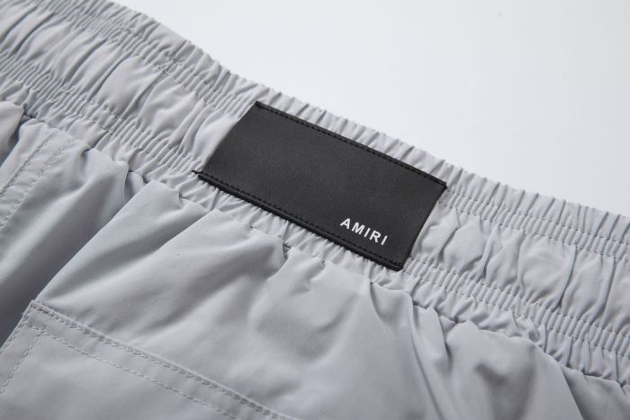 Minimal High Street Front Vertical Stacked Letter Side Print Loose Drawstring Quick Dry Swim Trunk Beach Shorts 2 colors 29342999