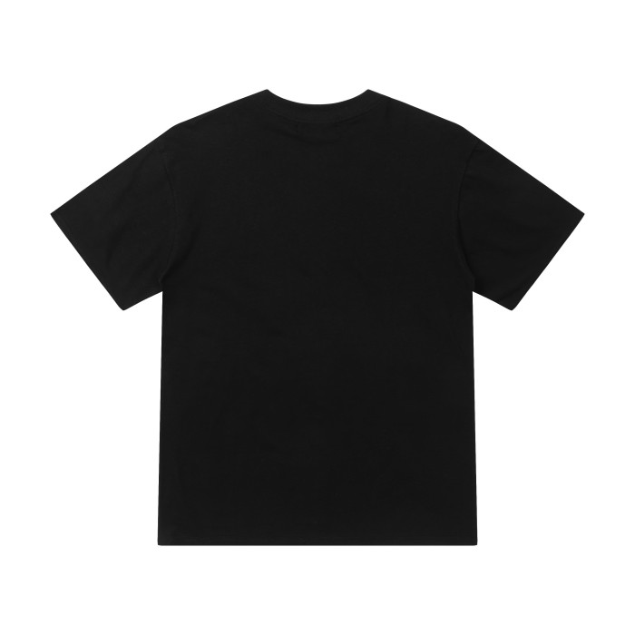 High Street Minimalist Front Large Letter Print Oversized Crew Neck Tee 2 colors 29342408