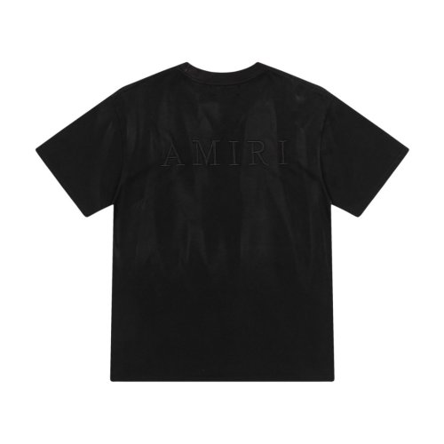 Retro Washed Streetwear Front Chest Hidden Monogram Print All Over Streaky Gradient Dye Baggy Casual Tee 2 colors 29342943