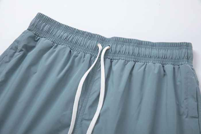Minimal Streetwear Front Leg Classic Serif Letter Print Loose Drawstring Quick Dry Swim Trunk Beach Shorts 3 colors 29343002
