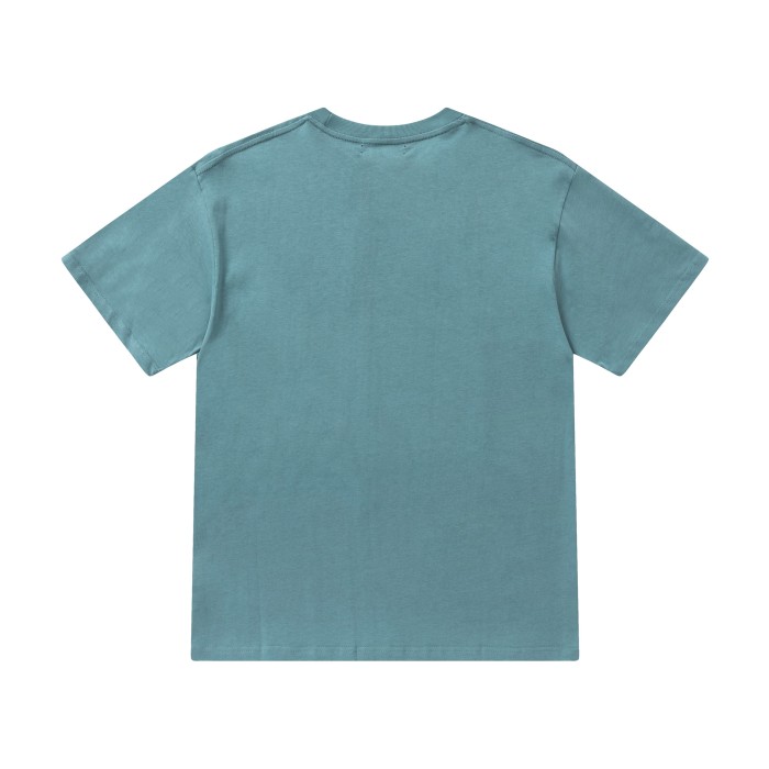 Minimal High Street Front Large Serif Letter Print Bottom Small Monogram Logo Oversized Crew Neck Tee 3 colors 29342505