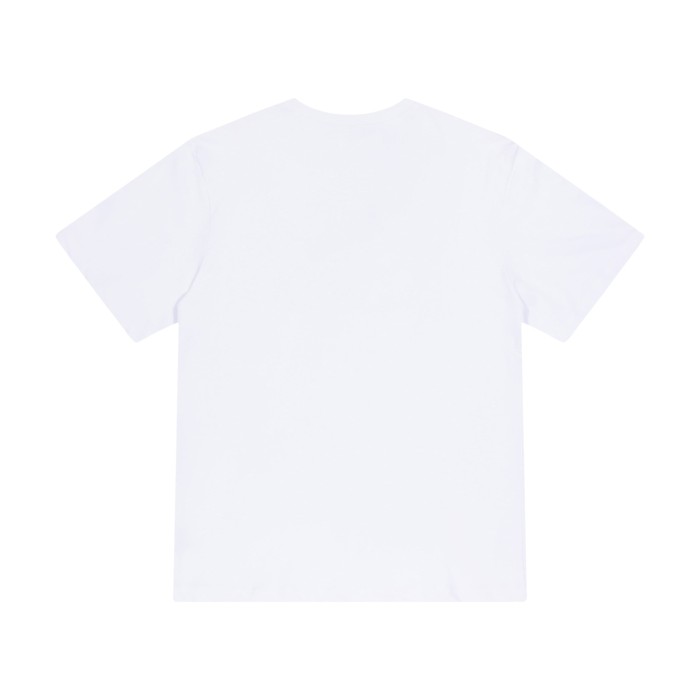 Vintage Luxury High Street Front Center White Crane Pink Cloud Overlay Gothic Amiri Letter Oversized Tee 2 colors 29342422