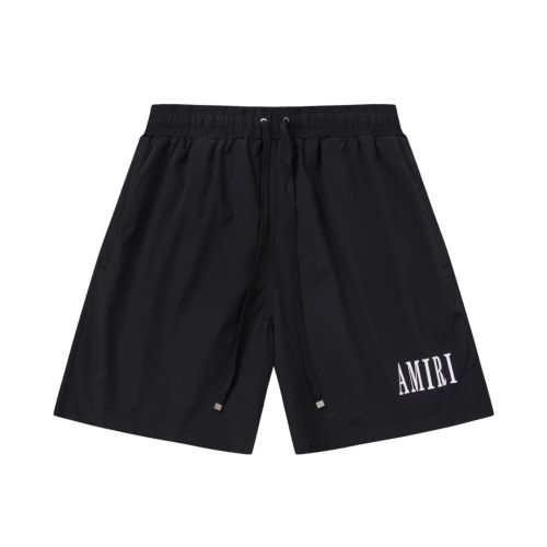 Minimal Streetwear Front Leg Classic Serif Letter Print Loose Drawstring Quick Dry Swim Trunk Beach Shorts 3 colors 29343002