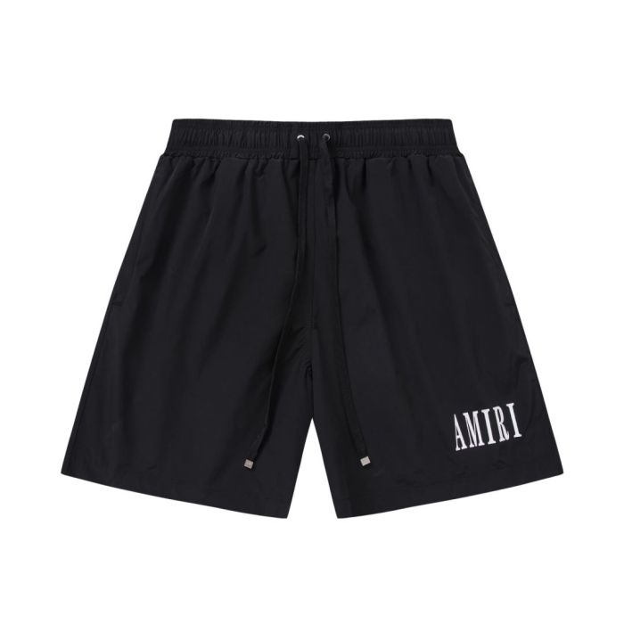 Minimal Streetwear Front Leg Classic Serif Letter Print Loose Drawstring Quick Dry Swim Trunk Beach Shorts 3 colors 29343002