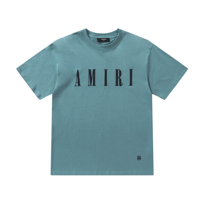Minimal High Street Front Large Serif Letter Print Bottom Small Monogram Logo Oversized Crew Neck Tee 3 colors 29342505