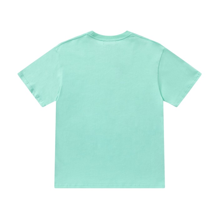 Minimal High Street Front Large Serif Letter Print Bottom Small Monogram Logo Oversized Crew Neck Tee 3 colors 29342505